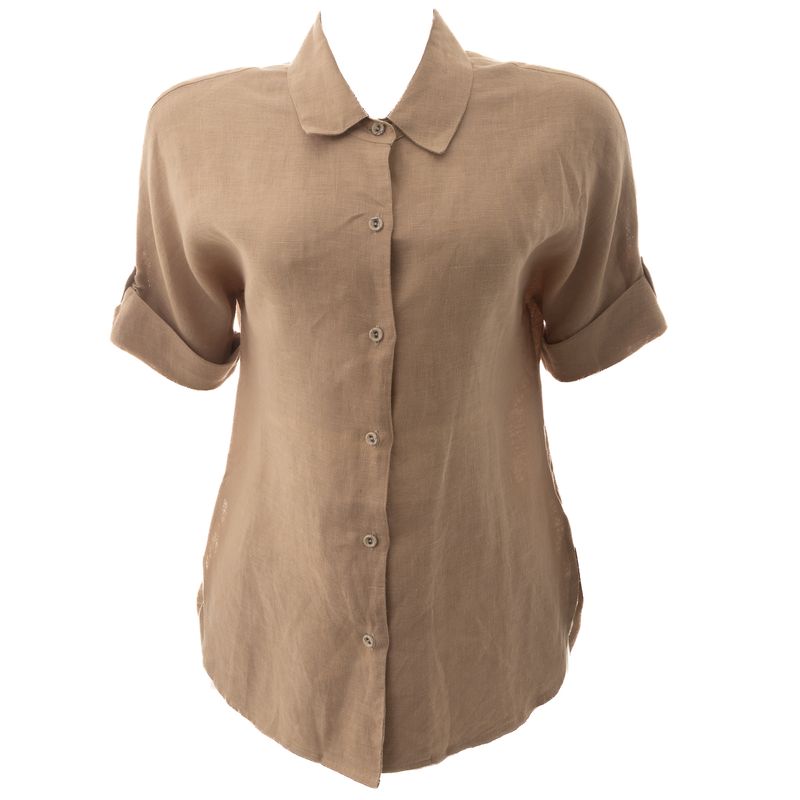 Camisa-Cris-Barros-Linho-Bege