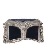 Bolsa-Clutch-Zeenat-Jewel-Azul-e-Prateada