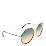 Oculos-Chloe-CE132s-Hexagonal-Marrom-