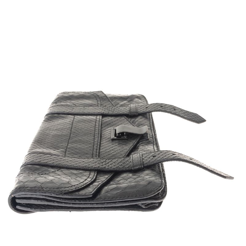 Bolsa-Proenza-Schouler-Clutch-Couro-Exotico-Preta