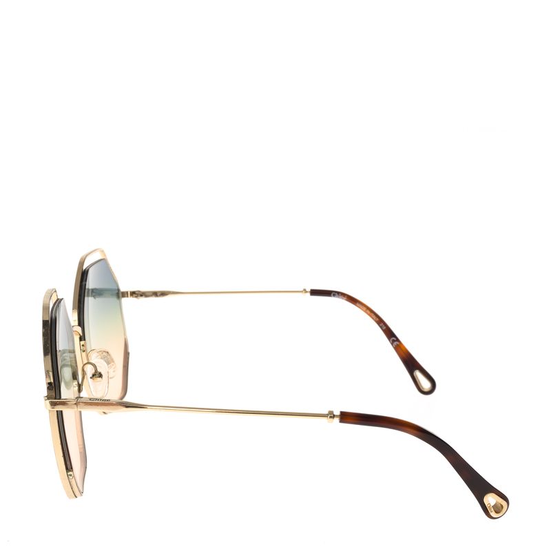 Oculos-Chloe-CE132s-Hexagonal-Marrom-