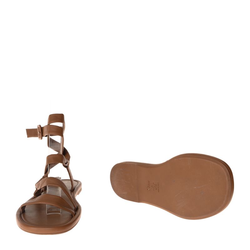 Sandalia-Christian-Dior-Rasteira-Gladiadora-Caramelo