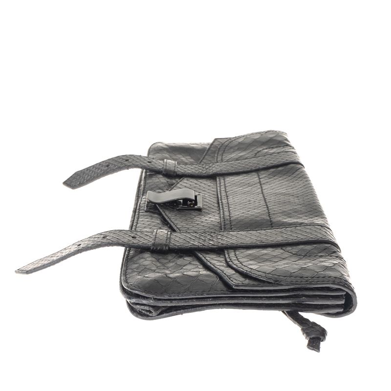 Bolsa-Proenza-Schouler-Clutch-Couro-Exotico-Preta