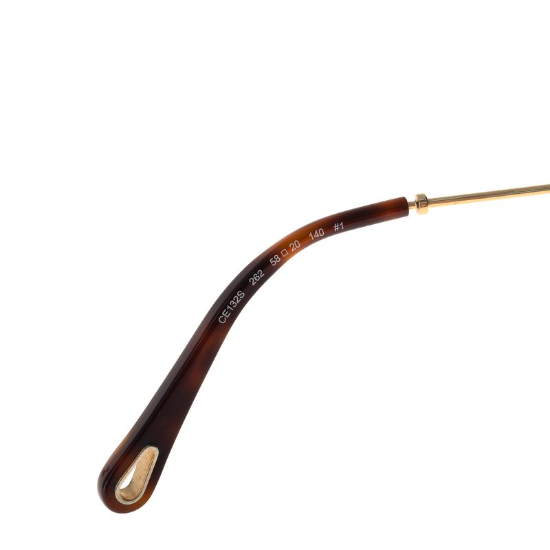Oculos-Chloe-CE132s-Hexagonal-Marrom-