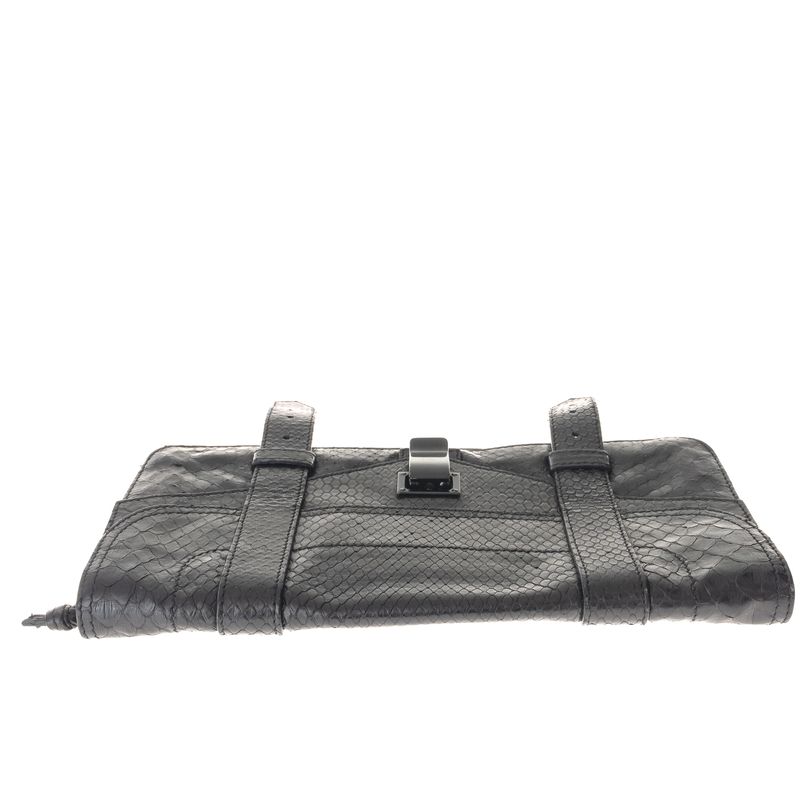 Bolsa-Proenza-Schouler-Clutch-Couro-Exotico-Preta
