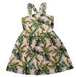 Vestido-Janie-and-Jack-Folhagens-Verde-e-Rosa