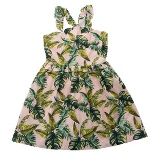 Vestido Janie and Jack Folhagens Verde e Rosa