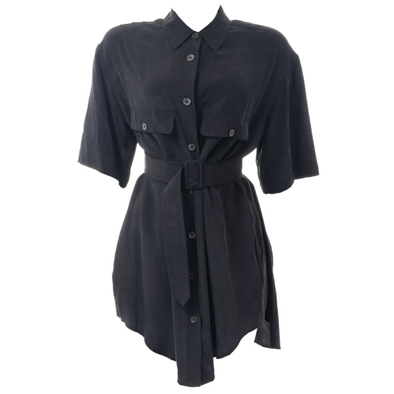 Vestido-Equipment-Chemise-com-Cinto-Preto