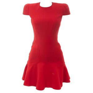 Vestido Alexander McQueen Lã Vermelho