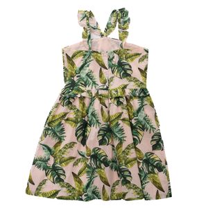 Vestido Janie and Jack Folhagens Verde e Rosa