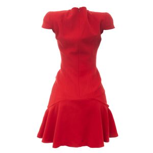 Vestido Alexander McQueen Lã Vermelho