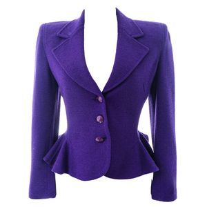 Blazer Giorgio Armani Acinturado Roxo