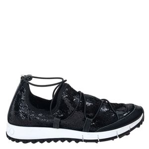 Tênis Jimmy Choo Paetês Preto