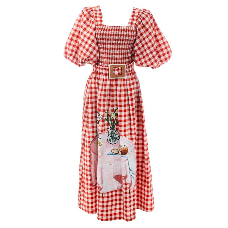 Vestido-Framed-Xadrez-Estampado