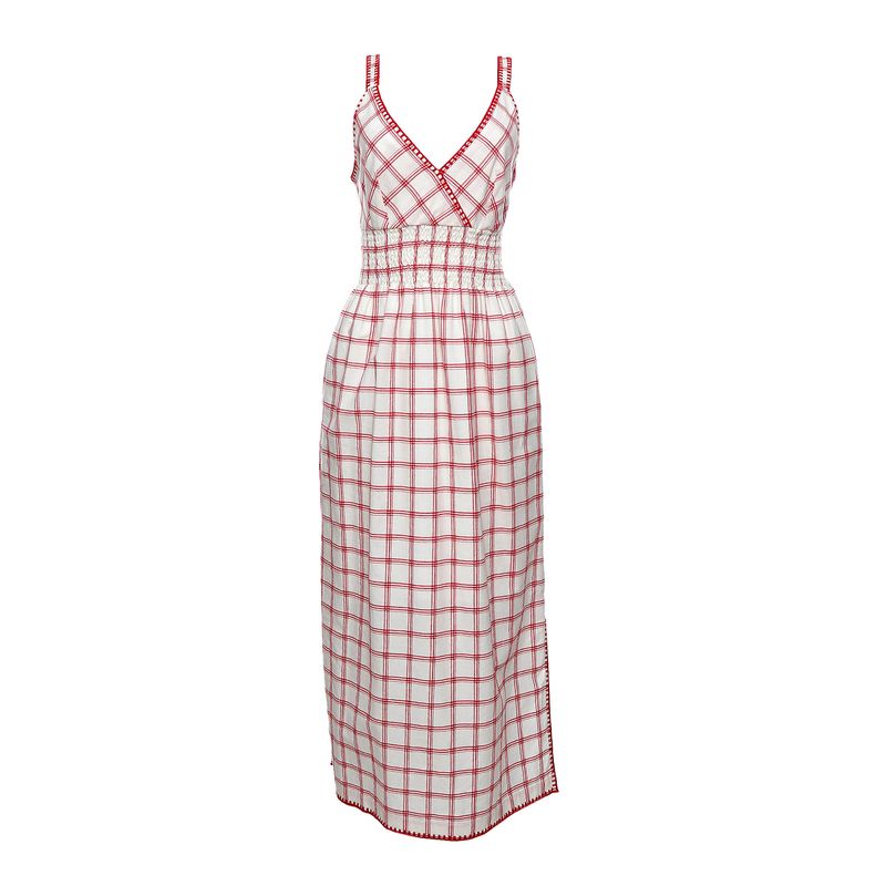 Vestido-Mixed-Xadrez-Branco-e-Vermelho