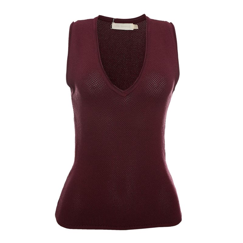 Blusa-Cris-Barros-Trico-Vinho