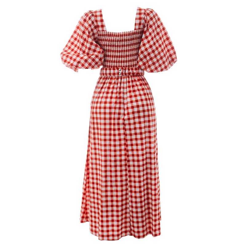 Vestido-Framed-Xadrez-Estampado
