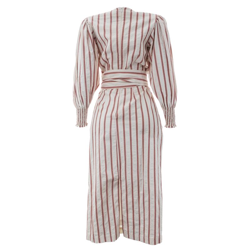 Vestido-Clemence-Manga-Longa-Listrado-Branco-e-Rosa