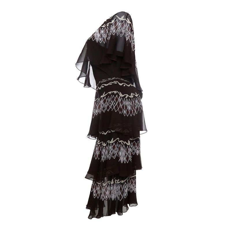 Vestido-Fendi-Ombro-So-Babados-Seda-Marrom