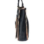 Bolsa-Burberry-Tote-Couro-e-Tecido-Preta