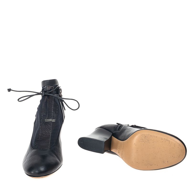 Bota-Emporio-Armani-Couro-e-Tela-Preta