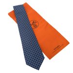 Gravata-Hermes-Seda-Estampada