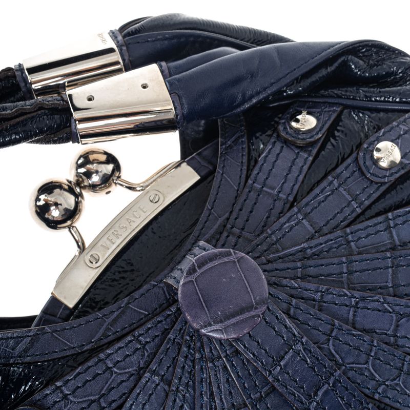 Bolsa-Versace-Studs-Verniz-Azul