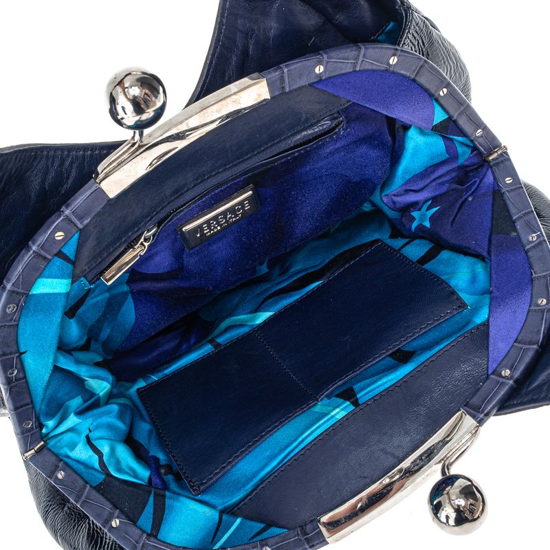Bolsa-Versace-Studs-Verniz-Azul