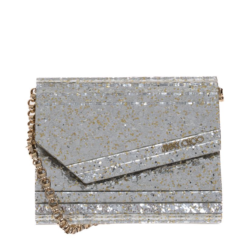 Bolsa-Jimmy-Choo-Clutch-Candy-Mini-Prateada