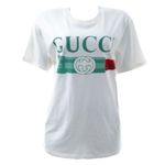 Camiseta-Gucci-Logo-e-Batom-Branca