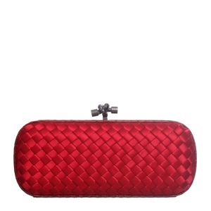 Clutch Bottega Veneta Knot Vermelha