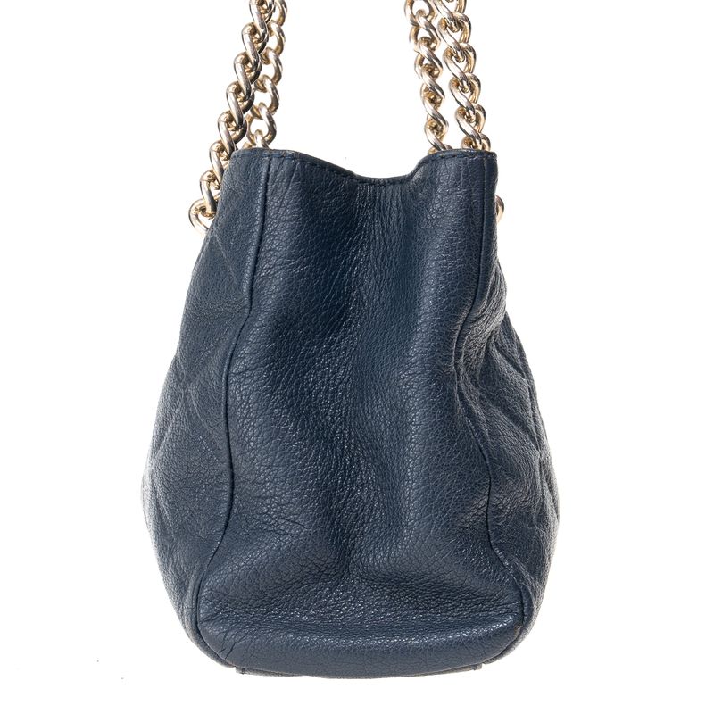 Bolsa-Carolina-Herrera-Alca-Corrente-Couro-Azul