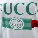 Camiseta-Gucci-Logo-e-Batom-Branca