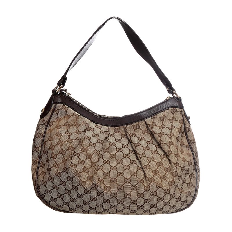 Bolsa-Gucci-GG-Couro-Marrom