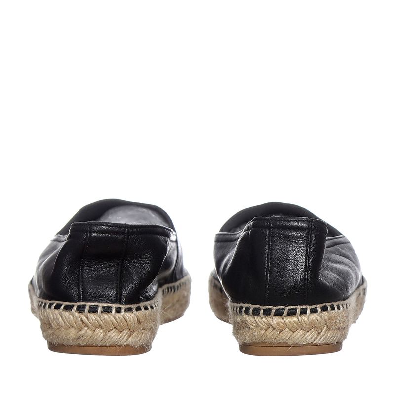 Espadrille-Saint-Laurent-Couro-Preta