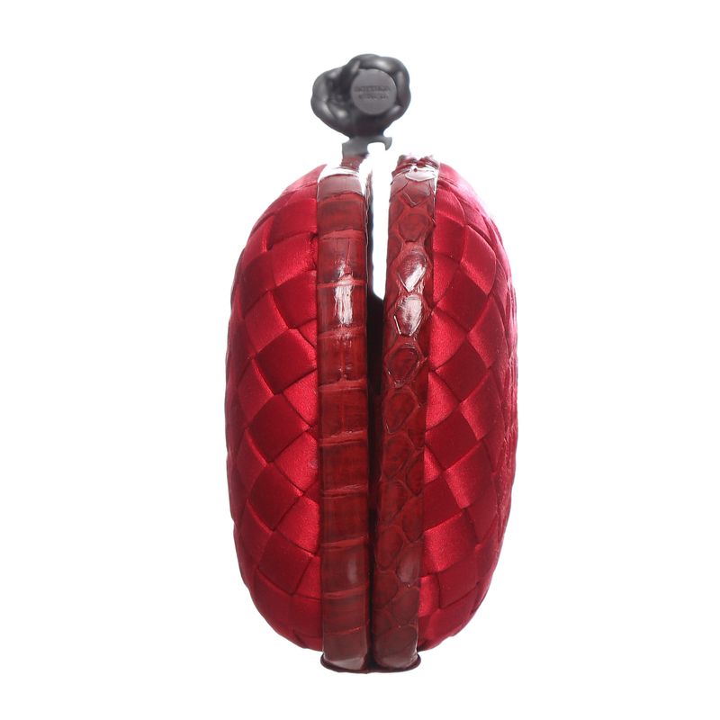 Clutch-Bottega-Veneta-Knot-Vermelha