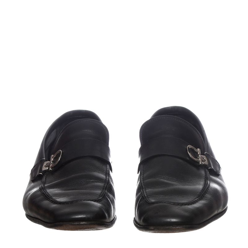 Mocassim-Ferragamo-Couro-Preto