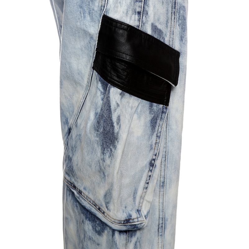 Calca-Celine-Jeans-Marmorizada-Detalhe-Preto