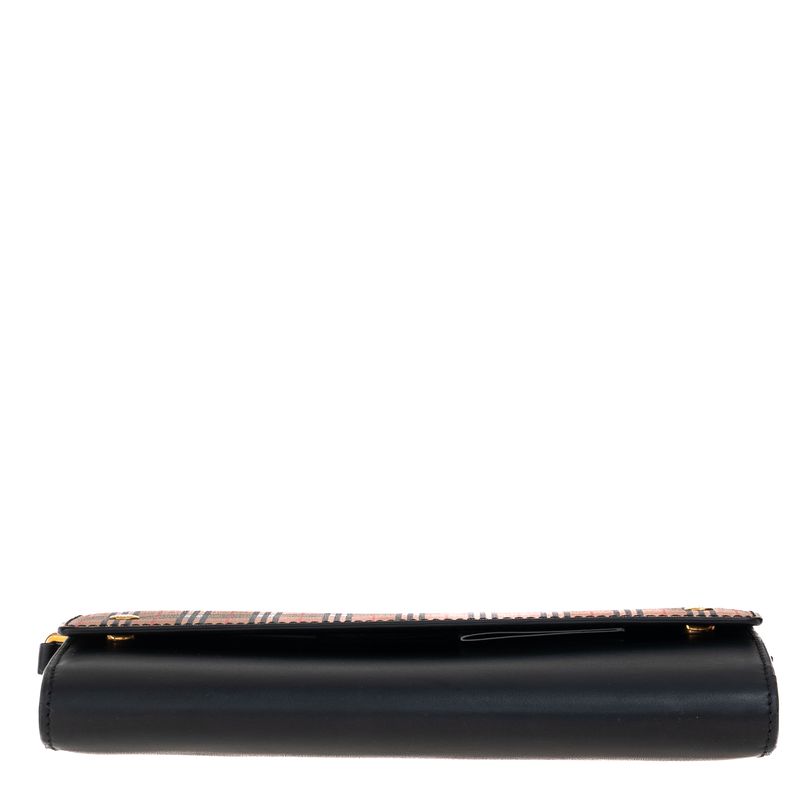 Bolsa-Burberry-WOC-Henley-House-Check-e-Couro-Preto