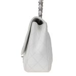 Bolsa-Chanel-Single-Flap-Grande-Caviar-Branca