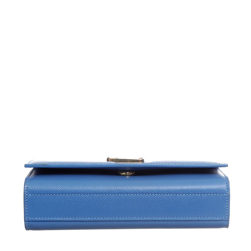 Bolsa-Saint-Laurent-Kate-Pequena-Couro-Azul