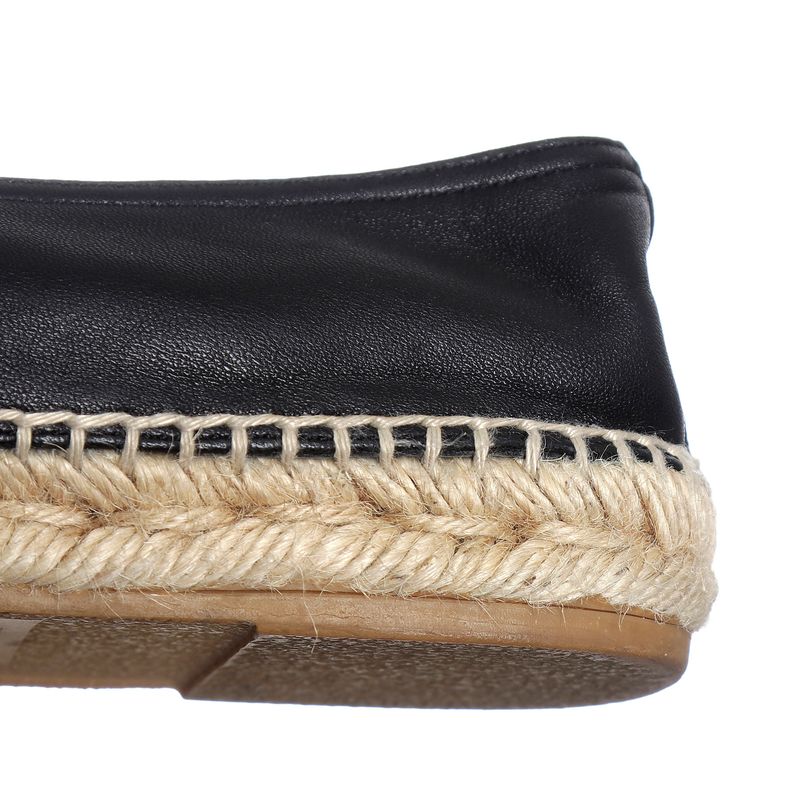 Espadrille-Saint-Laurent-Couro-Preta