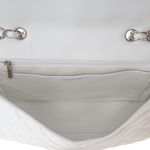Bolsa-Chanel-Single-Flap-Grande-Caviar-Branca