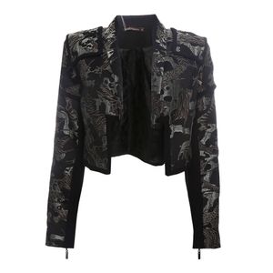 Casaqueto Bo.bô Jacquard Metalizado Preto