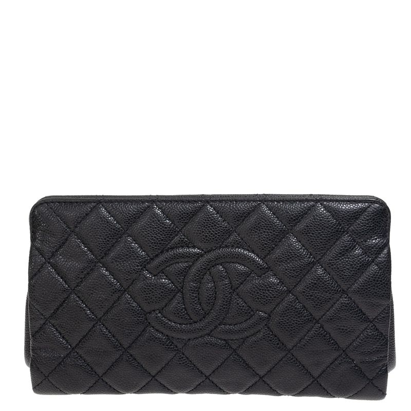 Bolsa-Chanel-Clutch-Caviar-Preta