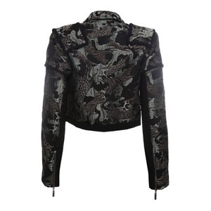 Casaqueto Bo.bô Jacquard Metalizado Preto