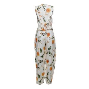 Conjunto Paula Raia Flores Amarelas