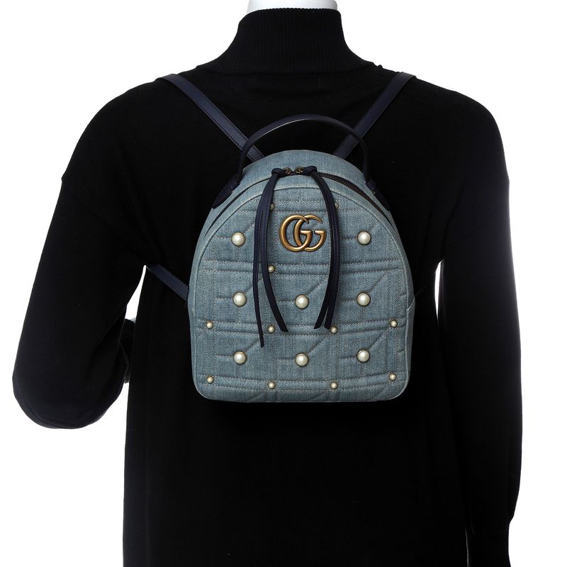 Mochilha-Gucci-Double-G-Marmont-Jeans