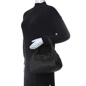 Bolsa Bottega Veneta Intrecciato Preto