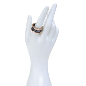 Anel Bvlgari B.zero 1 Cerâmica e Ouro